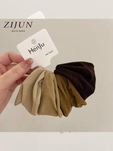Korean Style Seamless Hair Ties High Elasticity Wide Edge Hair Bands No Damage to Hair Head Towel Circle Horse Tail Hair Ropes