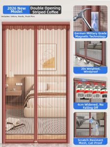 MiiOW | Magnetic Self-adhesive No-drilling Ventilated Mosquito-proof Curtain