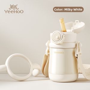 YeeHoO KIDS | Toddler Thermos Bottle Milk Straw Cup