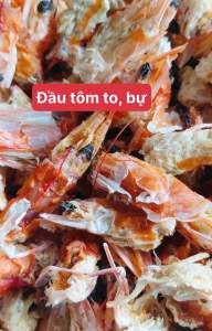 1kg đầu tôm to đầu tôm bự khô rang Cà Mau