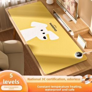 MONLEYTA | Heated Mouse Pad Large Constant Temperature Computer Desk Warm Hand Office Electric Heat Winter Student Book Desktop Mat