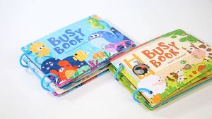 【🇲🇾 Local Seller】Baby Enlightenment Book Preschool Learning Activities Busy Book Educational Felt Paper 3D Puzzles Busy Book Handmade Enlightenment Early Education Cartoon Picture Book for Kids 3 Years