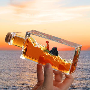 Cruise Ship Body Drift Bottle Desktop Decoration Small Gift Boys Birthday Gift Titanic Friendship Boat