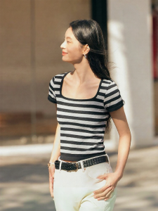 Semir | Fashion Vintage Striped Short Sleeve T-Shirt Slender Fit