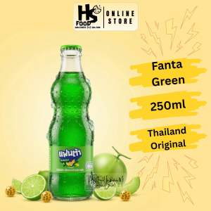250ml Thailand Original Glass Bottle Soft Drink: Coca-Cola Sprite Fanta Singha  and Thai Soda.