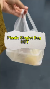 JS HDT Plastic Singlet Bag White Semi Transparet/Singlet Plastic Bag / Plastik Jernih Semi Transparent Beg (500g/Pkt)