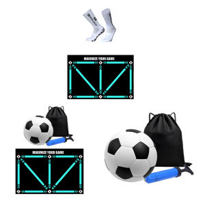 【New Arrival】 Football Dribbling Training Mat Non Slip Foldable Practice Equipment for Kids and Adults Durable Anti-Slip Surface for Indoor Outdoor Use