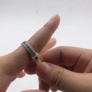 Alat Pengukur Jari Cincin Standar US no 1-17