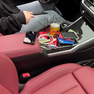 Compatible with Porsche Cayenne Panamera Macan 718 Taycan 911 981 970 and Cayman Car Seat Gap Storage Boxes.