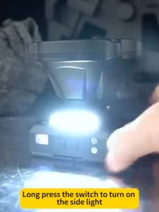 [128 hours of continuous use] headlamp rechargeable headlamp waterproof lampu suluh kepala headlight led light led headlight lampu suluh lampu kepala kuat terang lampu kepala paling terang 头灯