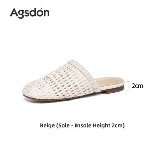 Agsdon | Breathable Woven Slip-on Womens Sandals Summer