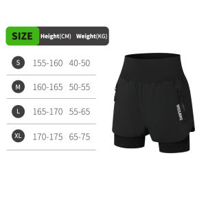 WOSAWE | WOSAWE Cycling Shorts Women 4D Gel Padded Shorts 2 In 1 Bike Tights Multi-Pockets High Waisted Quick Dry MTB Road Biking Shorts