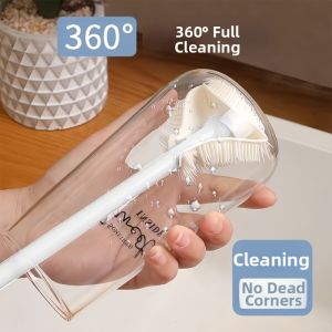 Folding Long Handle Soft Bristle Cleaning Brush