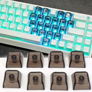 10Pcs High-Transparency Blank Keycaps Plastic Material Transparent Mechanical Keyboard DIY Matching Freedom Keycaps