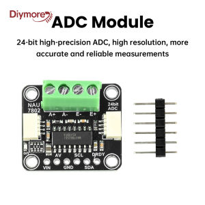 diymore | NAU7802 ADC Data Conversion Pressure Module High Precision ADC Module 24 Bit With STEMMA QT/QWIIC Conversion Pressure Module
