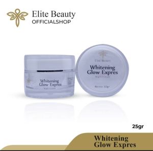 Night Cream Whitening Glow Express / krim malam whitening untk kulit kusam bandel lebih cepat