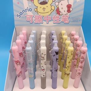 Pulpen gel 05mm warna biru my melodyhello kittypochaccokuromicinnamorollpurin