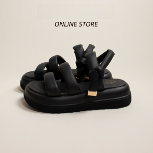 Korean Style Summer New Thick Heel Sandals Open Toe Fashionable Roman Style Beach Shoes Womens Outdoor Wear Versatile Stylish