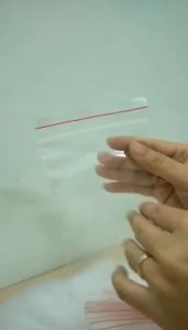 Túi zip chỉ đỏ 100g khóa đựng thực phẩm bấm miệng loại mỏng 0.06mm nhiều kích thước