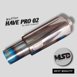 Knalpot Mobil Racing MSD Exhaust Tabung Besar Hampir 6 Inch Muffler HAVE PRO 02 Suara Gahar