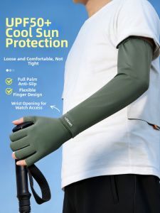 Sun Protection UV Ice Silk Sleeves for Men