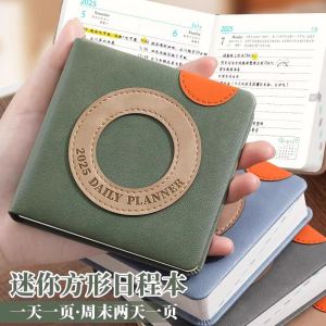Mini Square Daily Planner 365 Days Portable Time Management Master Pocket Book Efficient Handbook Pocket Notebook Time Master