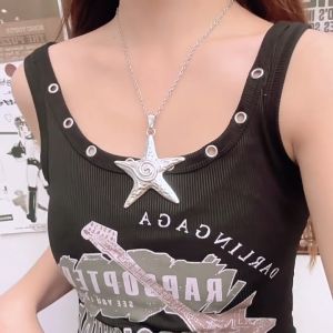 Nicedays🍒 Kalung Bintang Laut Y2k Wanita & Kalung Gaya Retro Manis