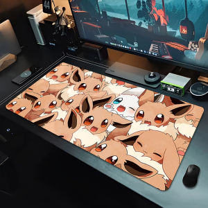 Bandai | Tấm Lót Chuột Cạnh Viền Màu Trắng Thảm Lót Bàn Chơi Game Phụ Kiện Bàn Phím Máy Tính PC Với Thiết Kế Pokemon Dành Cho Văn Phòng Và Game Thủ