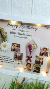 Frame 3D - kado Anniversary Ulang Tahun Graduation dan Wedding (INCLUDE PACKING AMAN) - Dryput Collection