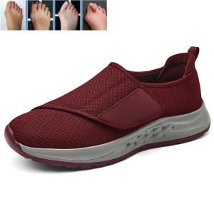 Women Walking Shoes Diabetes Foot Shoes Thumb Valgus Special Shoes Men Widened Elderly Foot Swelling Shoes Loose Floating Elderly Walking Shoes