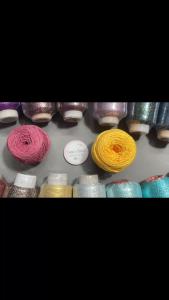 Yarn_Sợi Kim Tuyến Siêu Mảnh Nhật - Cỡ 0.2mm | Dùng Chập Đan Móc Thêu Máy May Vá Trang Trí Handmade | Terri Store