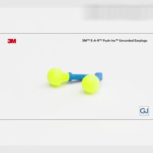ORIGINAL USA STOCK | 3M E-A-R Push Ins 318 Uncorded Flexible Foam Ear Plugs | NRR 28dB Earplugs | Block Macks Noise Blocker Cancelling Protect Safety