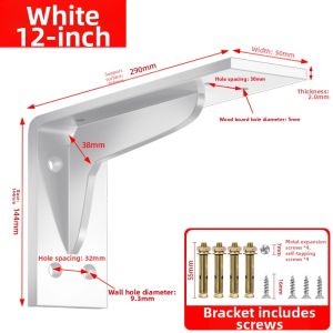 YaNu | Heavy Duty Wall-Mounted Shelf with Triangular Bracket