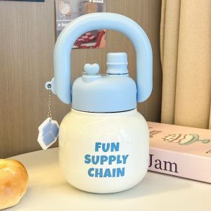 Durable Dual Drinking Mouth Aesthetic Large Capacity Straw Tumbler