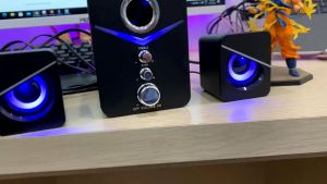 Loa Máy Tính Để Bàn D221 Loa Bluetooth SUPER BASS TREBLE Cực Đã Có LED Dùng Cho Laptop Pc Điện Thoại