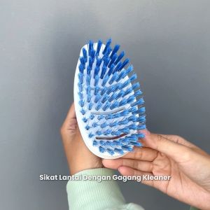 Kleaner Sikat Lantai Serbaguna dengan Gagang 15 Cm Karet Lembut Floor Brush Serbaguna K19020