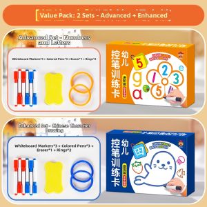 HPRETTY | Erasable Concentration Training Game 2-6 Year Olds
