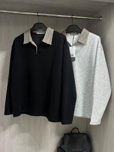 Iyaroom เสื้อโปโลแขนยาวลายสก็อตสไตล์อเมริกัน ทรงหลวม ผ้าฝ้าย ทรงปกติ สำหรับผู้ชาย ฤดูใบไม้ร่วง 2025