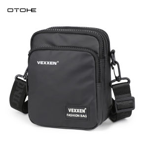 OTOHE กระเป๋าไหล่มินิกระเป๋าโทรศัพท์กันน้ำของผู้ชายกระเป๋าเอกสารแฟชั่นพกพาความจุขนาดใหญ่ข้ามร่างกายน้ำหนักเบากระเป๋าเดินทางบรรยากาศสบาย ๆ กระเป๋าถือกีฬาถนน