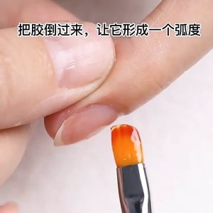 Dual ended Nail Art Poly UV Gel Extension Builder Drawing Brush Polish Removal Spatula Stick Nail Tool 美甲双头延长胶笔