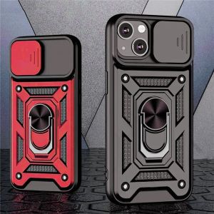 For Xiaomi Redmi A2 Plus A2 Case PC+TPU Car Holder With Ring Holder Armor Shockproof Kickstand Protection Phone Cover
