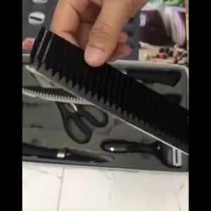 Bộ Dao Kéo Nạo 6 Món Làm Bếp Lưỡi Sóng Crom Cao Cấp Ko Rỉ Bền Đẹp