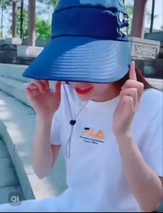 DOSO หมวกกันแดด ผู้หญิง เวอร์ชั่นเกาหลี หมวกกันแดดกัน uv Womens sunscreen hat หมวกปีกกว้าง ปรับขนาดได้ พับเก็บได้ หมวกกันแดดกลางแจ้ง