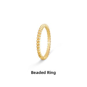 WYK | Silver 925 Simple Circle Ring with Beads