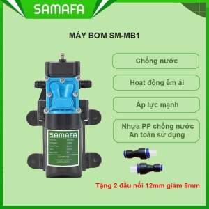 Máy tăng áp lực nước mini Samafa máy bơm áp lực 12v áp suất nước mạnh dùng tưới cây rửa xe
