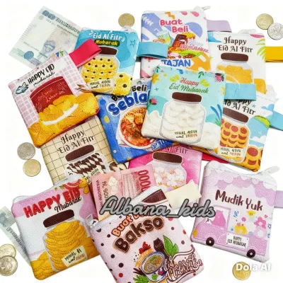 12pcs Dompet Angpao Gemoy Idul FItri Dompet Lebaran Dompet Koin Murah Albana