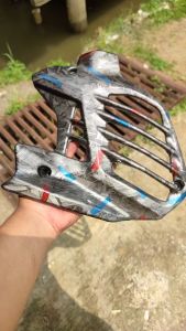 Forged merah biru Cover radiator Nmax New allshopvariasi