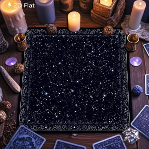 Tarot Cloth For Tarot Cards Mystical Starry Sky Constellation 、Altar Cloth Tarot Table Cloth Soft Small Tablecloth Home Decor