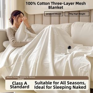 AIYUN | Breathable Pure Cotton Throw Blanket