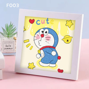 ItemMart Handmade Diamond Painting With Frame DIY Kid Cute Tabletop Home Decor Gift Souvenirs